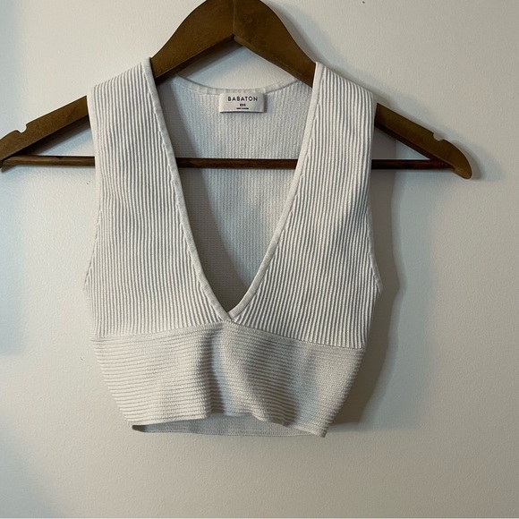 Babaton Aritzia Ribbed Tank Top XXS - Picture 1 of 3